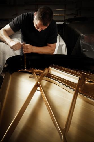 Uwe Weschenfelder, Steinway- Flügel mit Gussplatte und Resonanzboden